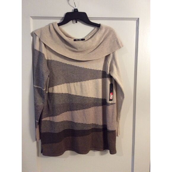 NWT Nic+Zoe Large L Cowl Neckline Sweater H171120 (148.00) - Picture 1 of 6
